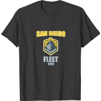 T-shirt San Diego Fleet Ship Californie pour hommes — T-shirts pour hommes