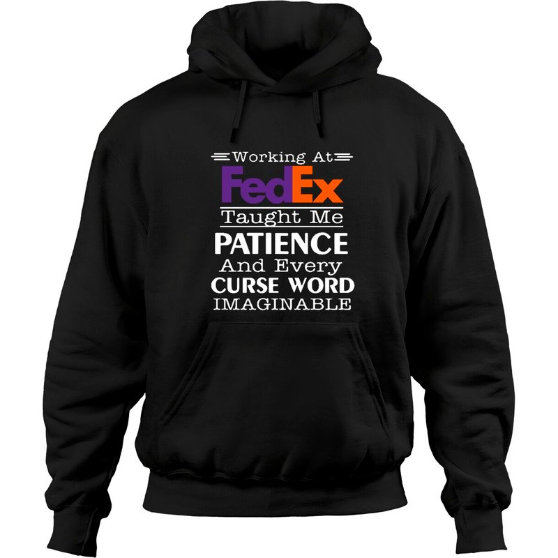 Hoodie pour hommes Patience et Jurons de FedEx — Sweats à capuche pour hommes