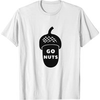 Go Nuts Acorn T Shirt for Men - White