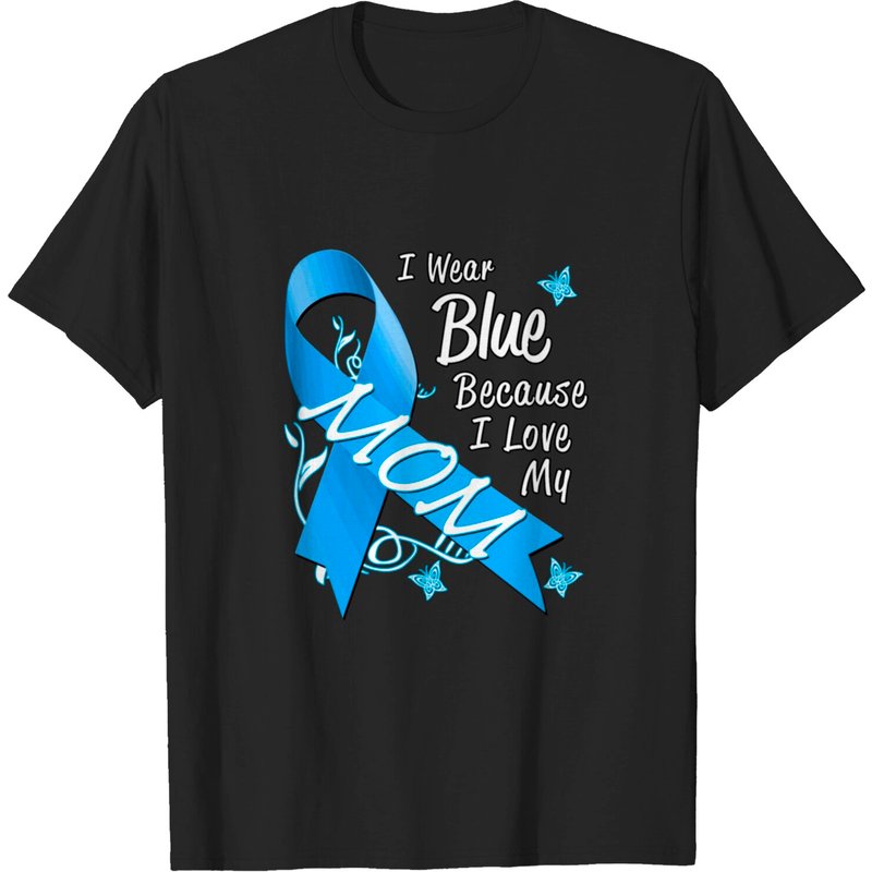 T-shirt de sensibilisation au cancer du côlon Wear Blue Ribbon pour homme — T-shirts pour hommes