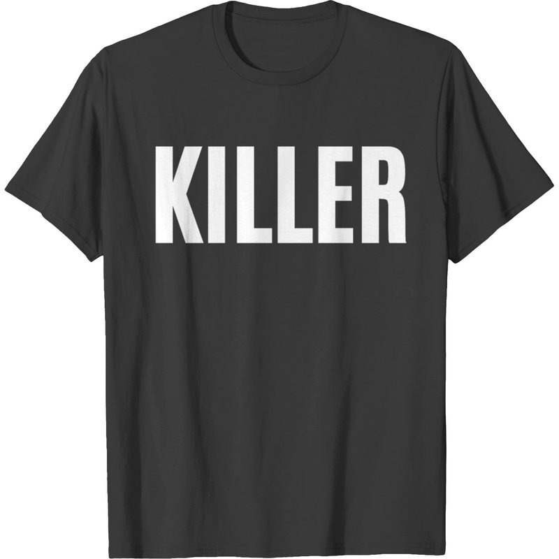 T-shirt KILLER Version Lettres Blanches Épaisses pour Hommes