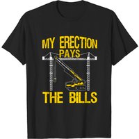 T-shirt d'opérateur de grue pour hommes - Travailleur de construction — T-shirts pour hommes