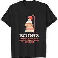 T-shirt pour hommes "Books Helping Introverts Avoid Conversation