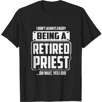 Pension Priest T-shirt for Men in Black — Mens T Shirts