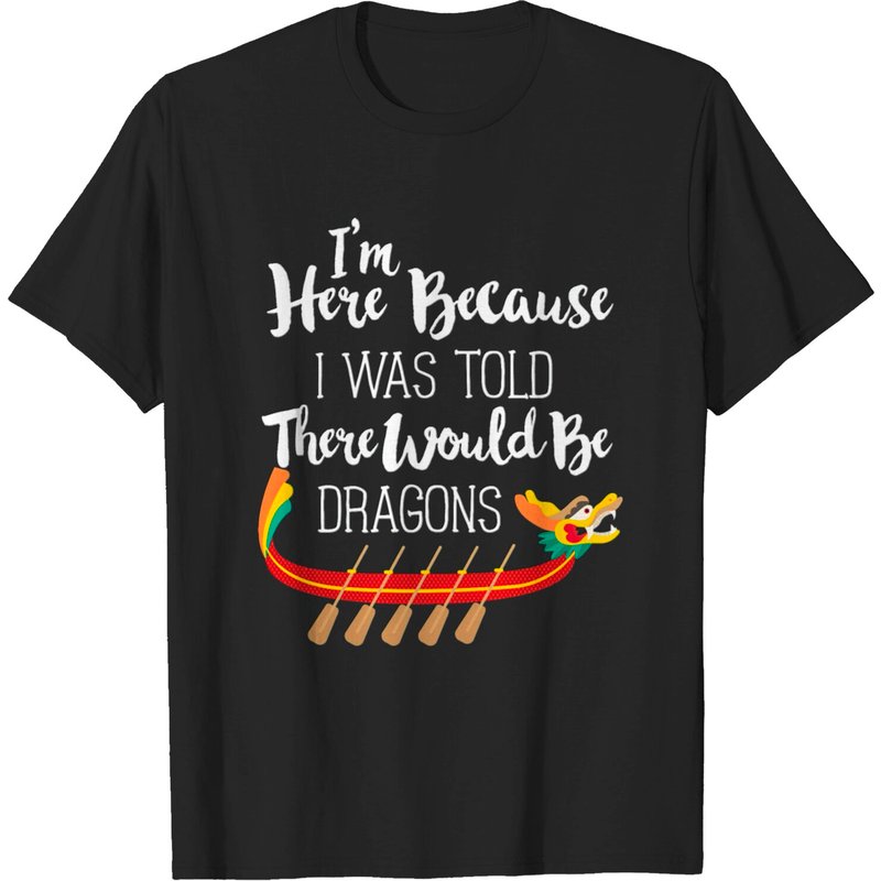 T-shirt drôle de course de dragon pour hommes — T-shirts pour hommes