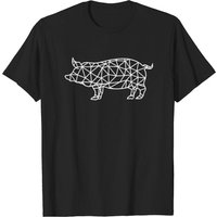 Lining Pig White T-Shirt for Men — Mens T Shirts