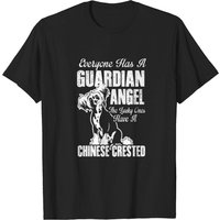 Chinese Crested T-Shirt for Men in Black