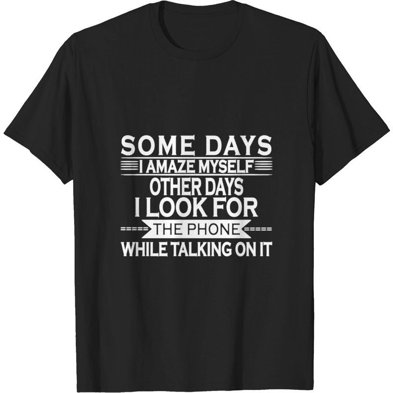 Some Days I Amaze Myself Men's T-Shirt in Black