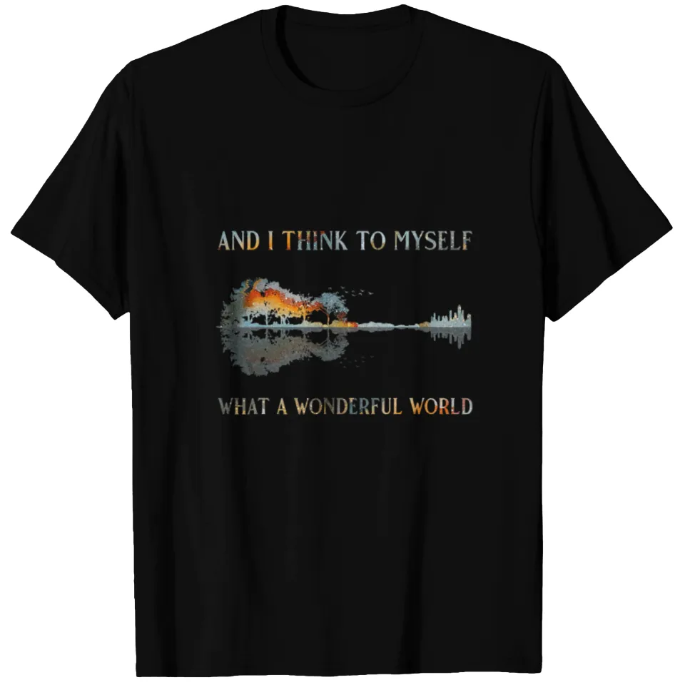 T-shirt And I Think To Myself What A Wonderful World pour hommes — T-shirts pour hommes
