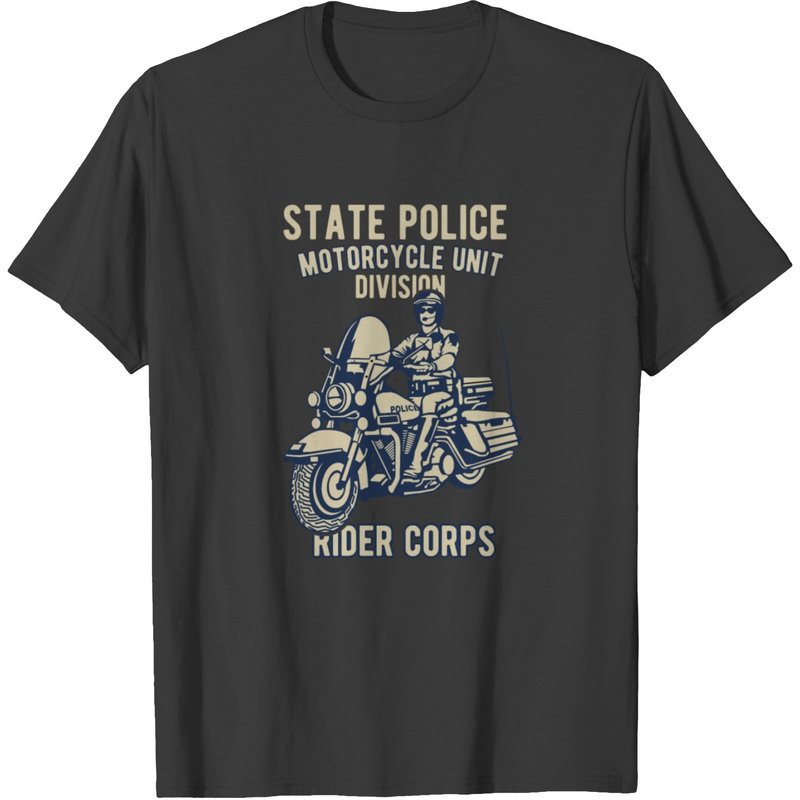 T-shirt de l'unité de motocyclistes de la police d'État — T-shirts pour hommes