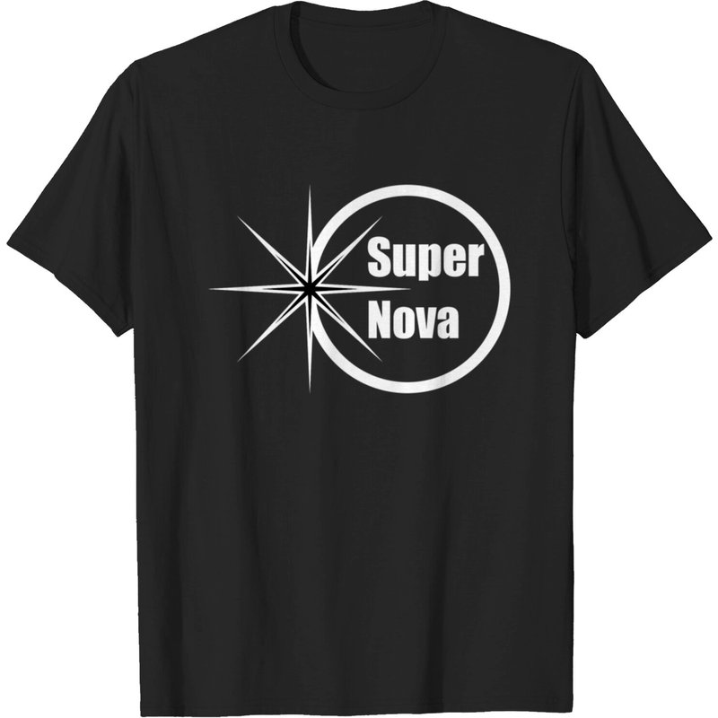 Super Nova Logo T-shirt for Men in Black — Mens T Shirts