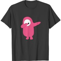 Funny Character Dancing Dub Fall Guys Game T-shirt for Men