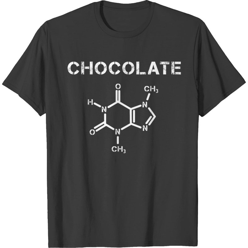 T-shirt Chocolat Chemistry pour Hommes en Noir — T-shirts pour hommes