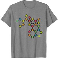 LSD Molecule Chemistry Colorful Rainbow T-shirt for Men — Mens T Shirts