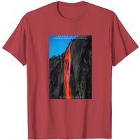 T-shirt pour hommes Yosemite Firefalls Horsetail Fall