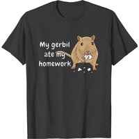 T-shirt Gerbil Ate My Homework pour hommes