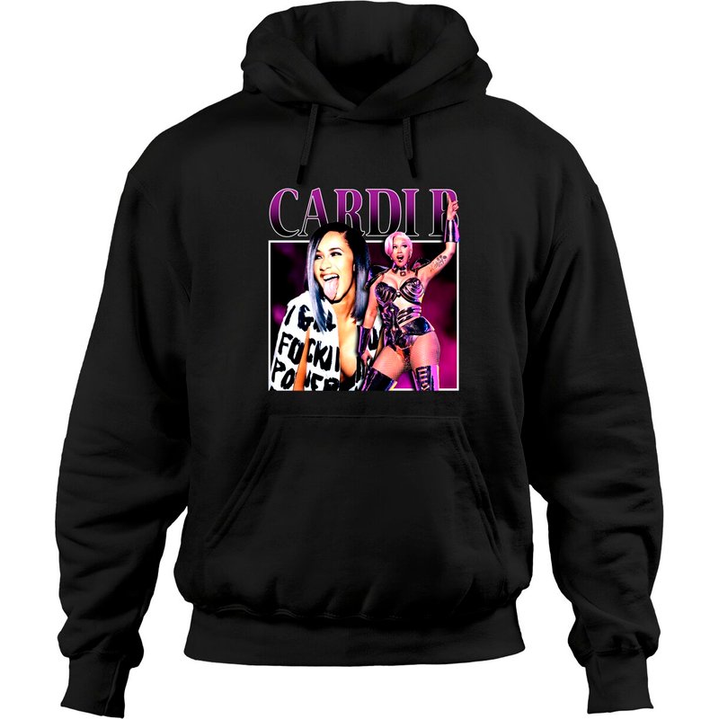 Hoodie Hip Hop Vintage Cardi B — Sweats à capuche pour hommes