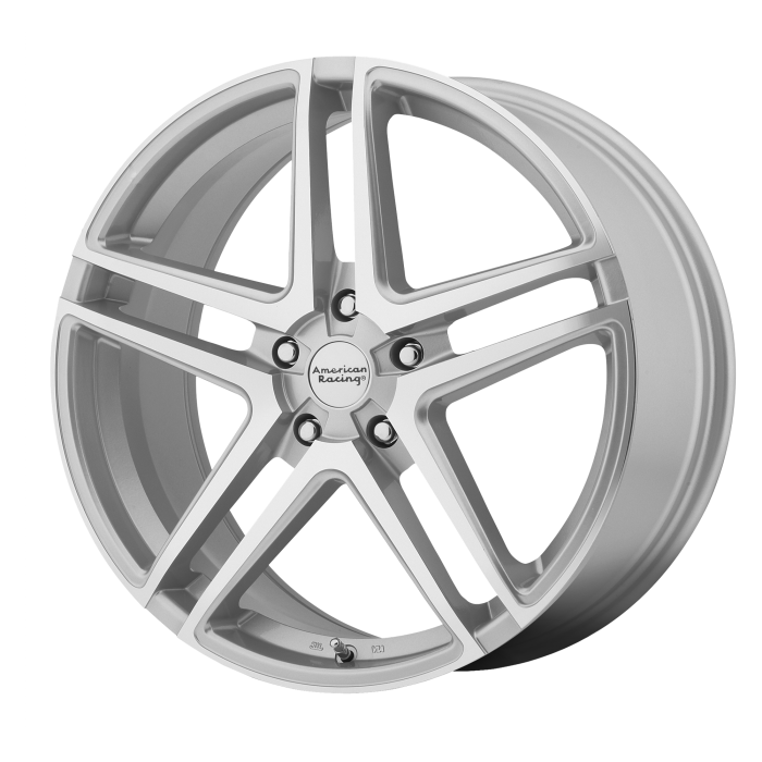 Roues usinées American Racing AR907 argent 16x7 40mm déport 5x114.3 BP — Roues et jantes