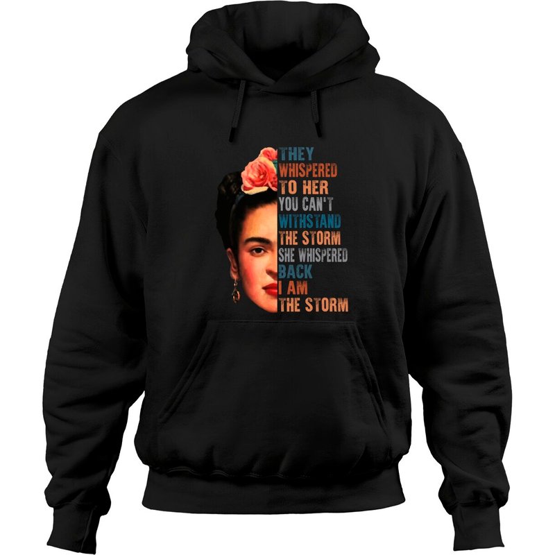 Frida Kahlo Quotes Unisex Black Hoodie