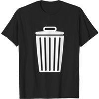 Trash Can T-shirt for Men in Black