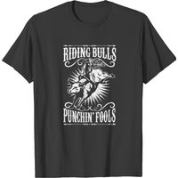 T-shirt Western Cowboy Riding Bulls Punching Fool pour hommes — T-shirts pour hommes