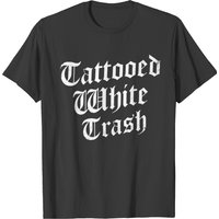 T-shirt Tattooed White Trash pour hommes — T-shirts pour hommes