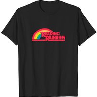 T-shirt Reading Rainbow pour hommes en noir — T-shirts pour hommes