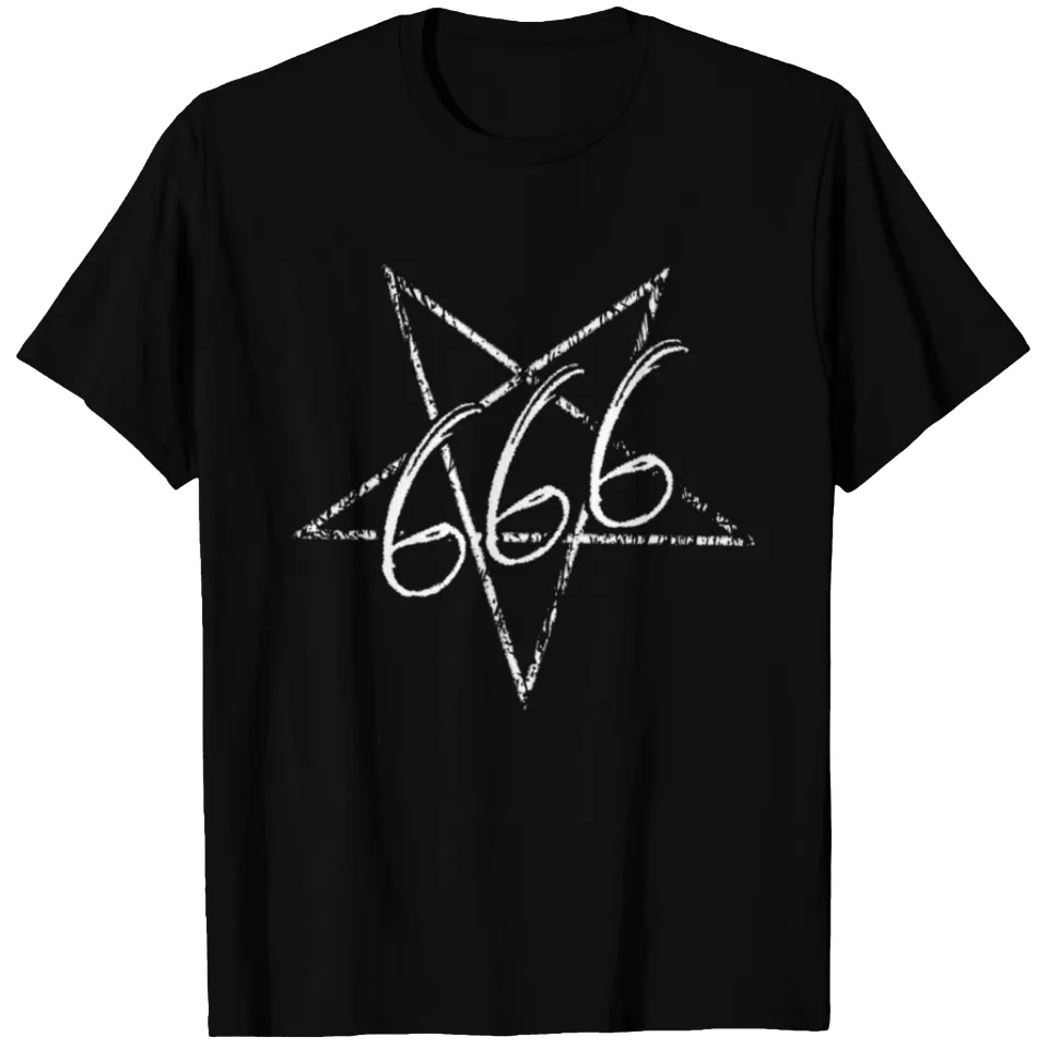 T-shirt 666 Antichrist Satan Diable Pentagramme pour hommes — T-shirts pour hommes