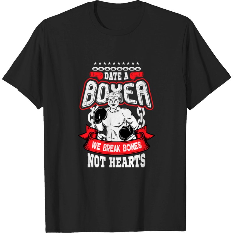 Boxer Boxing Fight Martial Arts T-Shirt for Men