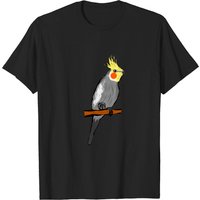 T-shirt Cockatiel pour hommes en noir