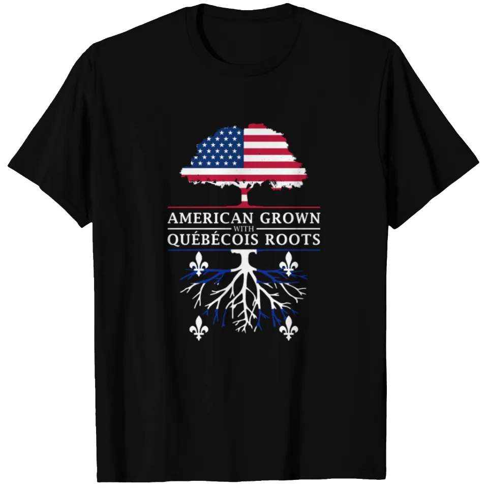 T-shirt Design Québécois American Grown pour hommes — T-shirts pour hommes