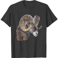 Big Horn Sheep Portrait T-Shirt for Men — Mens T Shirts