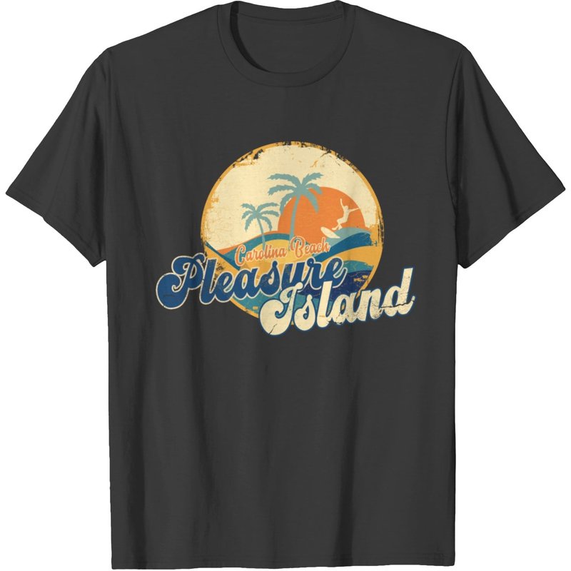 Pleasure Island Carolina Beach T-shirt for Men — Mens T Shirts