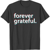 T-shirt Christian Forever Grateful avec texte 3D pour hommes — T-shirts pour hommes