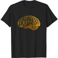 Human Brain T-shirt for Men in Black — Mens T Shirts