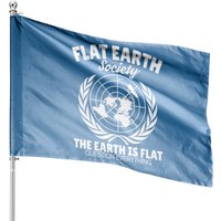 Flat Earth Society House Flags - Double-Sided Print