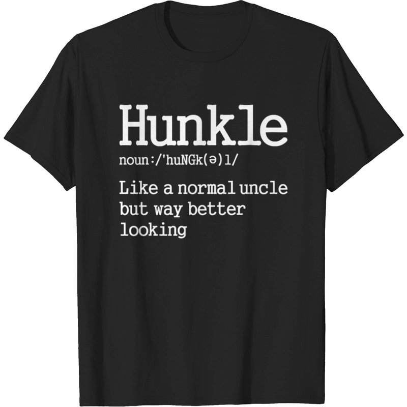 Hunkle Definition T-shirt for Men in Black