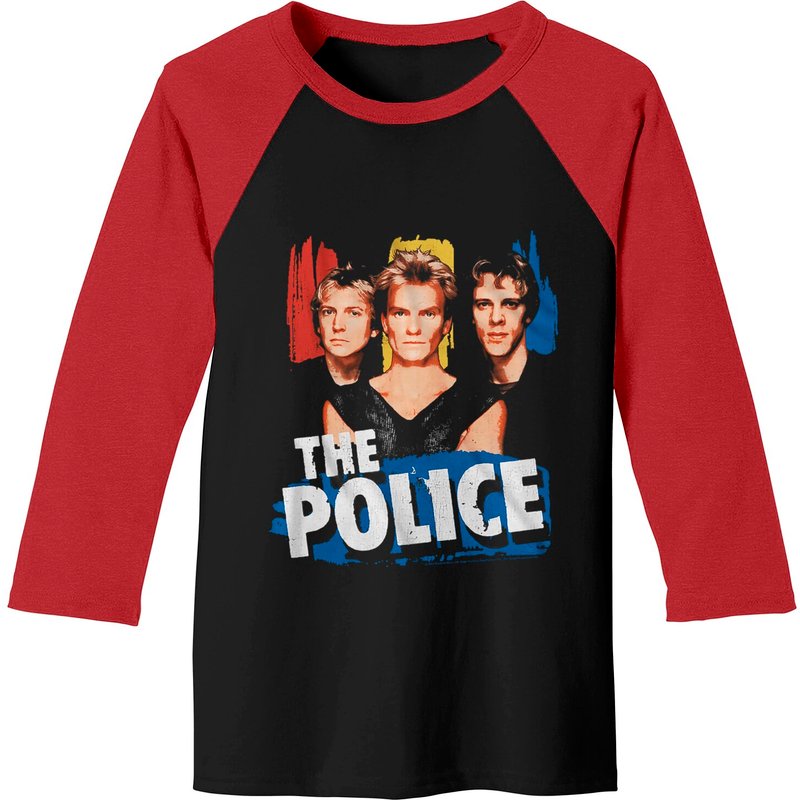 The Police Group Rock Essential Men's Baseball Tee — Mens T Shirts