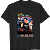 Luka Doncic Vintage T-Shirt for Men in Black