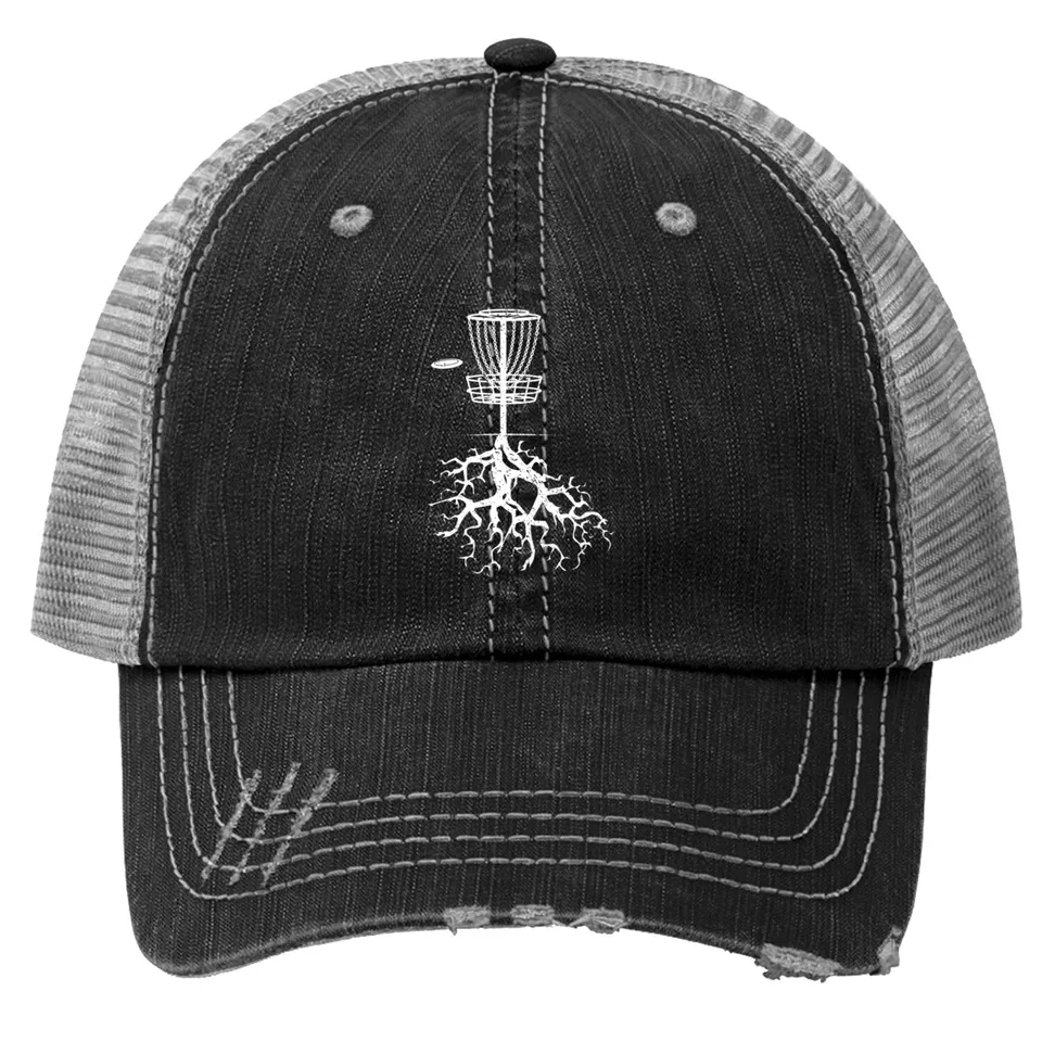 Artistic Disc Golf Basket Trucker Hat — Baseball Cap