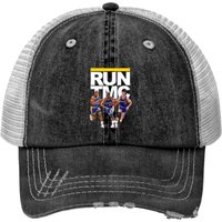 Run Tmc Trio Tim Hardaway Print Trucker Hat — Baseball Cap
