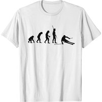 T-shirt Evolution Skier Downhill pour hommes — T-shirts pour hommes