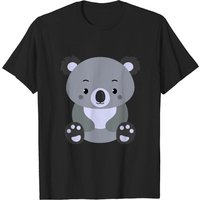 T-shirt pour hommes Cuddly Koala en noir — T-shirts pour hommes
