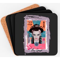 Sous-verres Boy George avec fonds en liège — Sous-verres et napperons