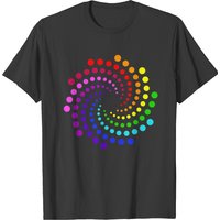 Dot Day Shirt Kids Rainbow Polka Dot Spiral T-shirt for Men