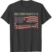 USS Yorktown CV-5 T-Shirt for US Military Veterans