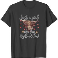 Just A Girl Who Loves Highland Cows Men's T-Shirt — Mens T Shirts