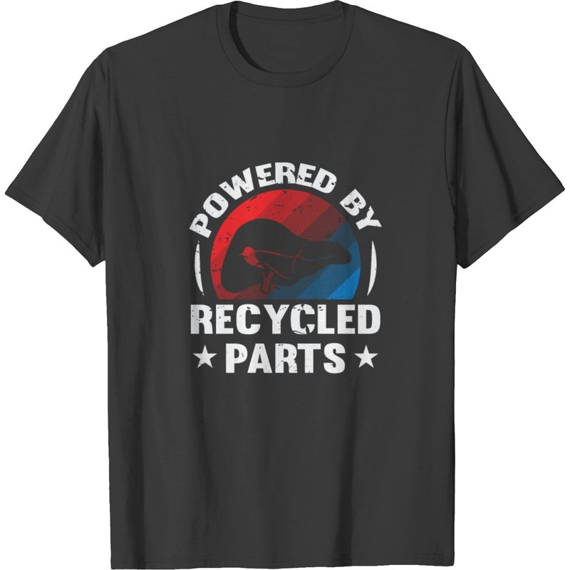 T-shirt de chirurgie de transplantation hépatique pour hommes - Noir