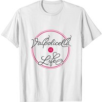 Valpolicella Is Life in Pink and Silver T-Shirt for Men