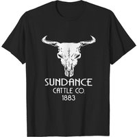 T-shirt pour hommes Sundance Cattle Co 1883 en noir — T-shirts pour hommes